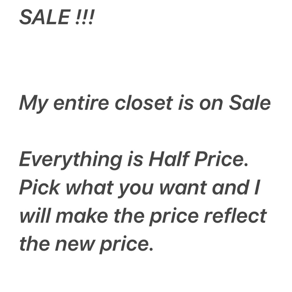My closet is on Sale